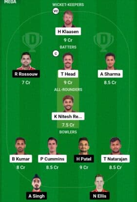 IPL 2024, SRH vs PBKS: Dream11 Prediction Today Match