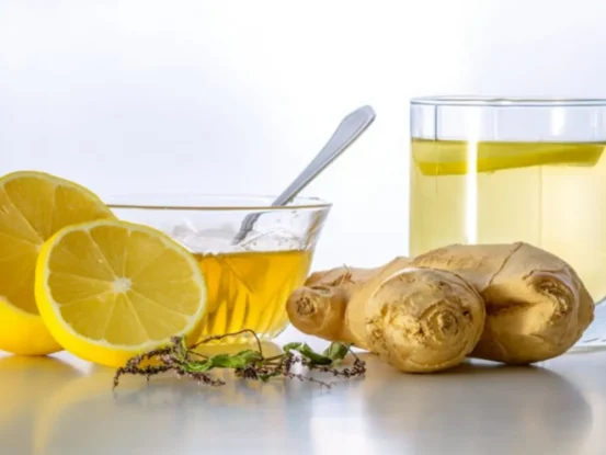 Lemon and ginger water